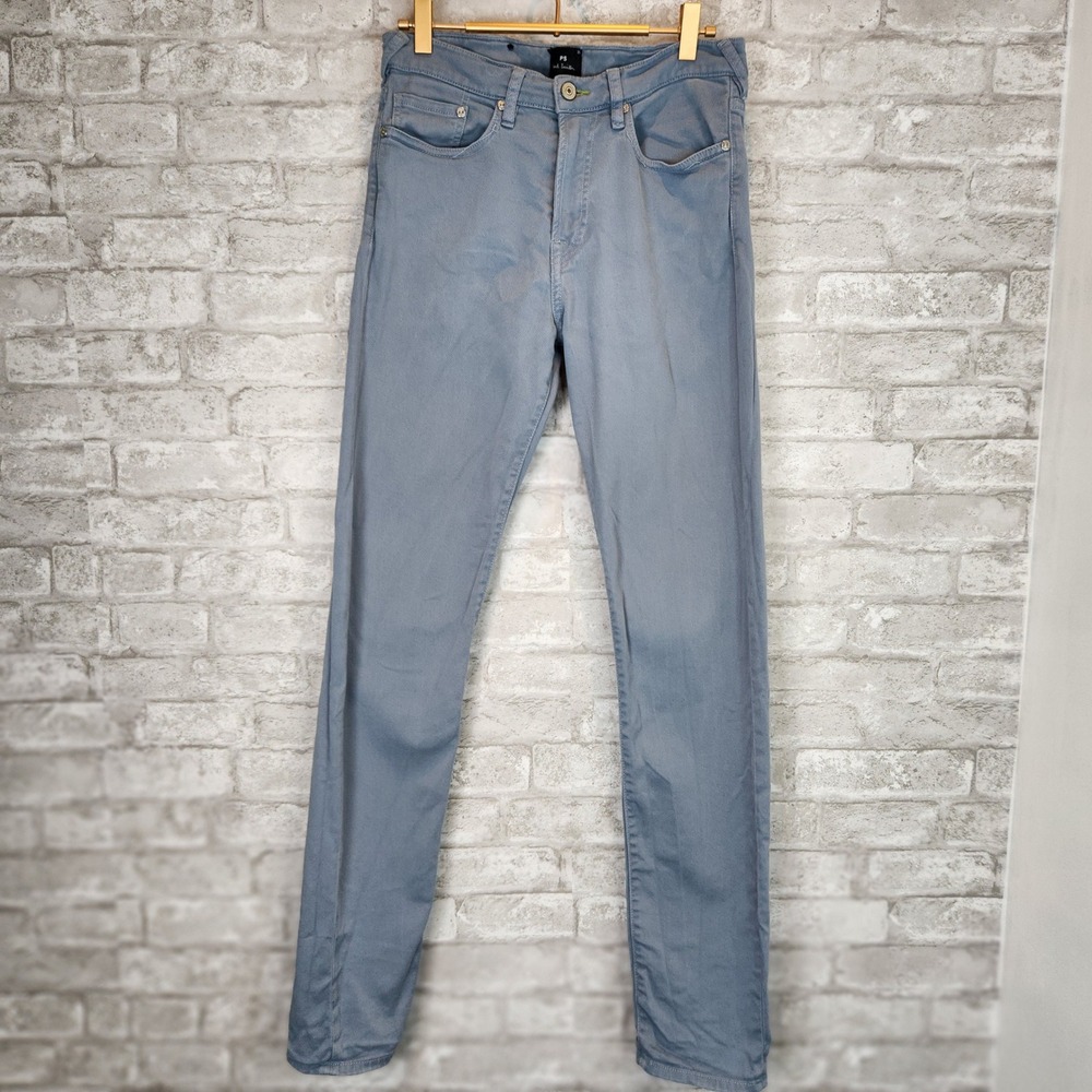 PS Paul Smith Jeans Grey Blue Organic Cotton‎ Slim Fit Casual 29R
